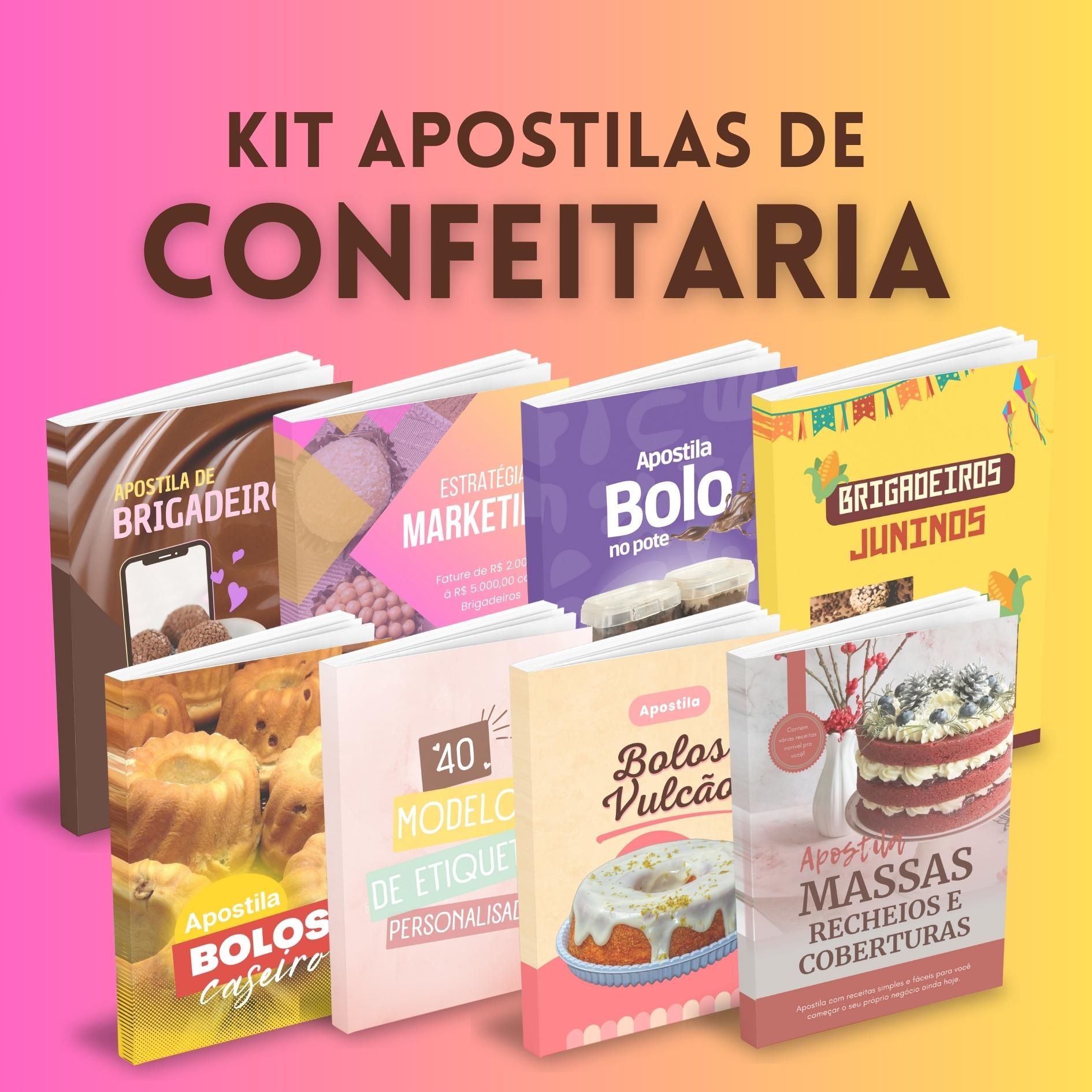 Kit Apostilas de Confeitaria: Desvendando os Segredos da Doçura