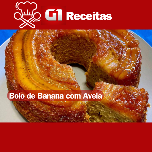 Bolo de Banana com Aveia