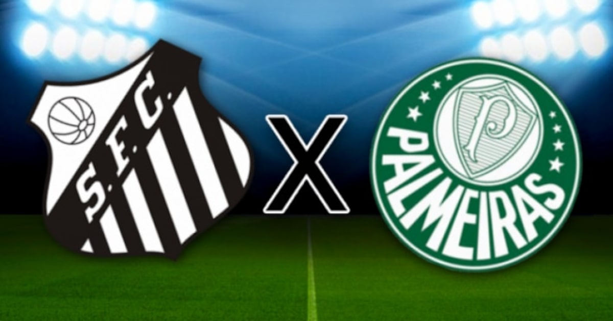 Santos x Palmeiras: onde assistir, horário e escalações das equipes