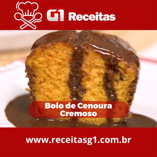 Bolo de Cenoura Cremoso