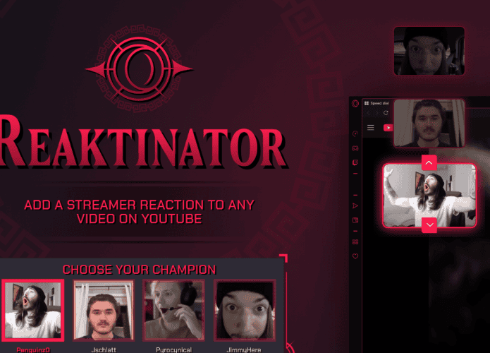 como usar reaktinator para reagir a vídeos do YouTube