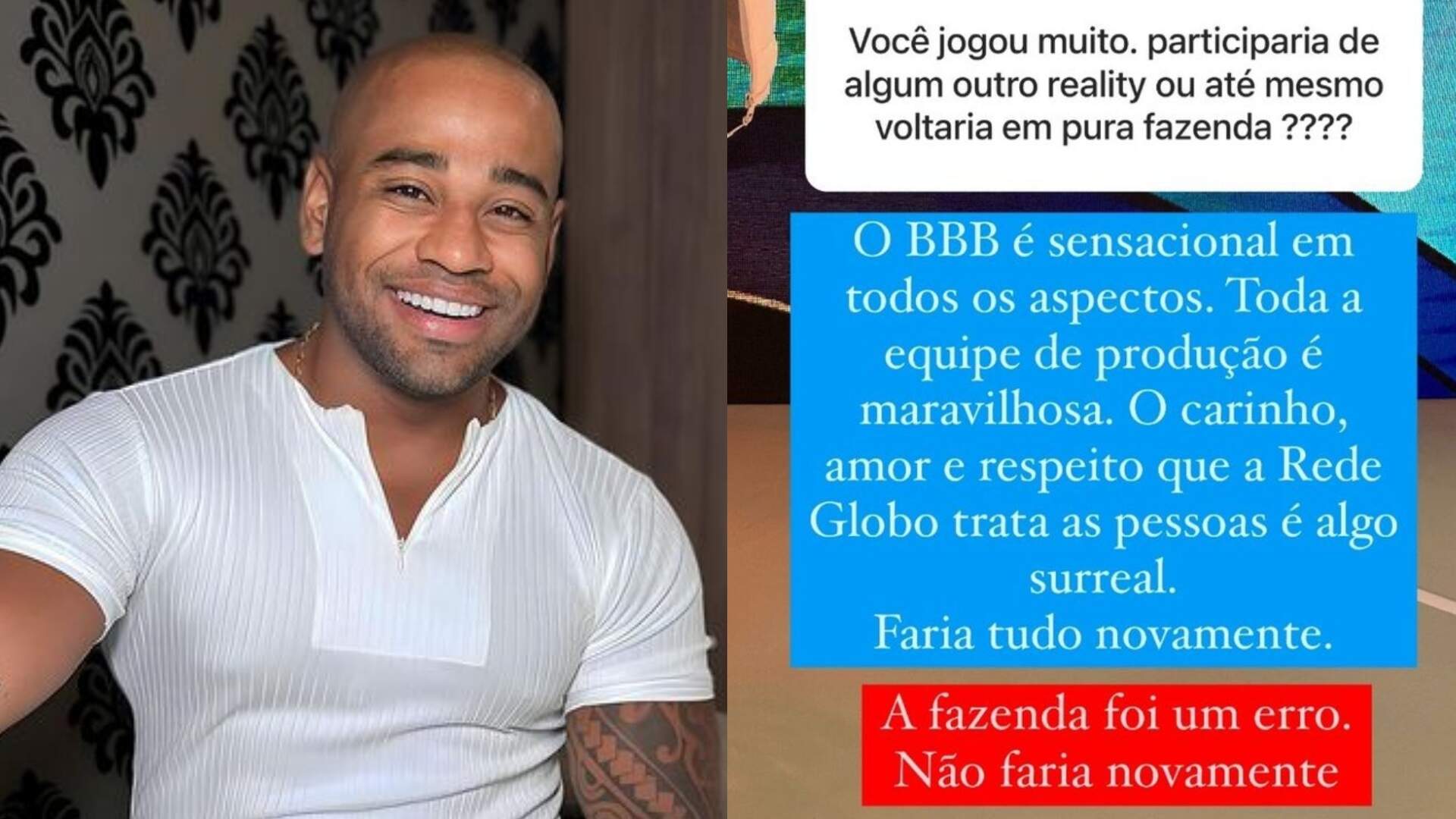 Cezar Black faz desabafo e choca a web com relato sobre sua participação em ‘A Fazenda 15’