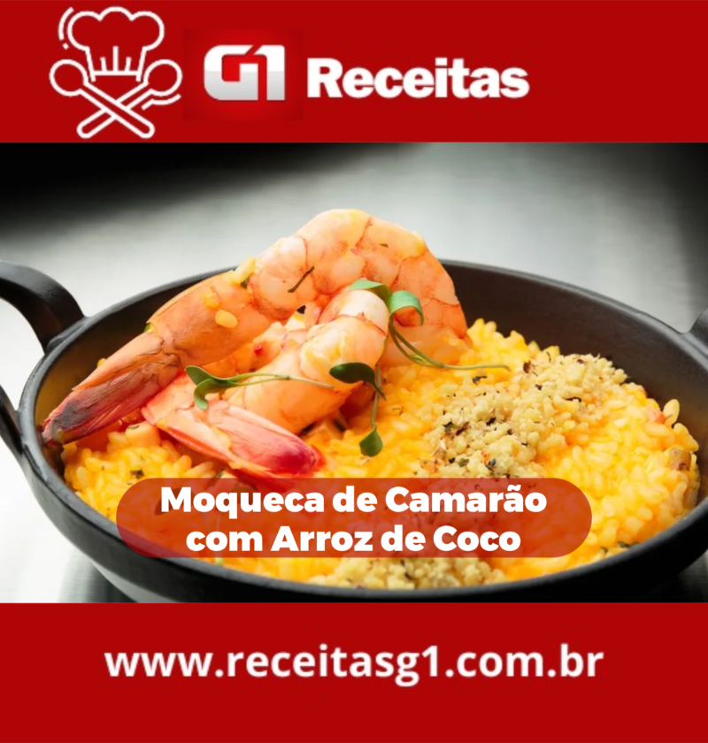 Moqueca de Camarão com Arroz de Coco