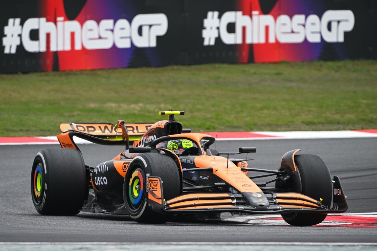 Norris faz pole da sprint da China em quali chuvoso