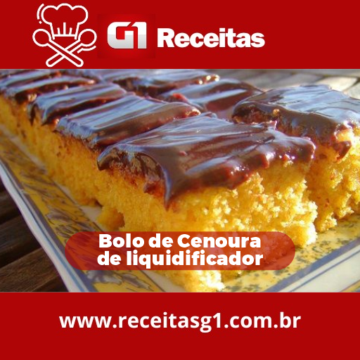 Bolo de cenoura de liquidificador