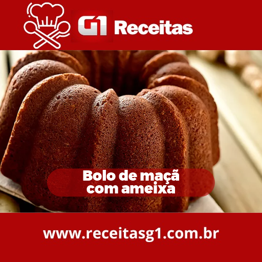 Bolo de maçã com ameixa