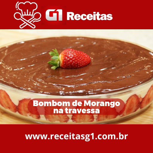 Bombom de Morango na Travessa