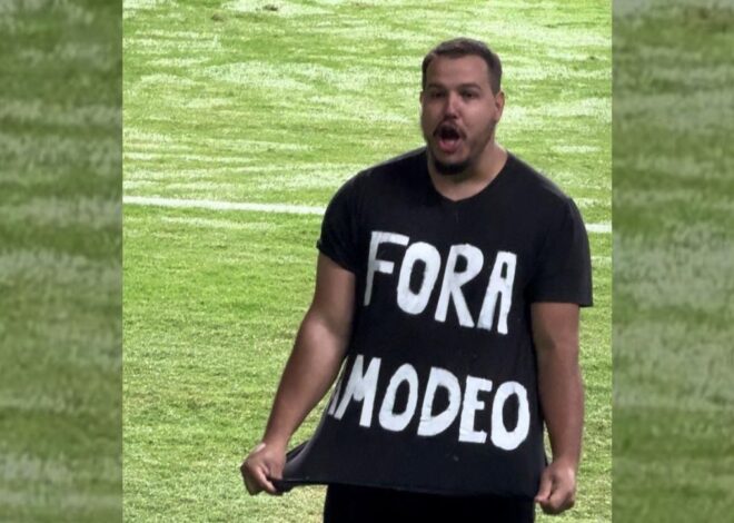 Torcedor que protestou em campo contra Amodeo desabafa