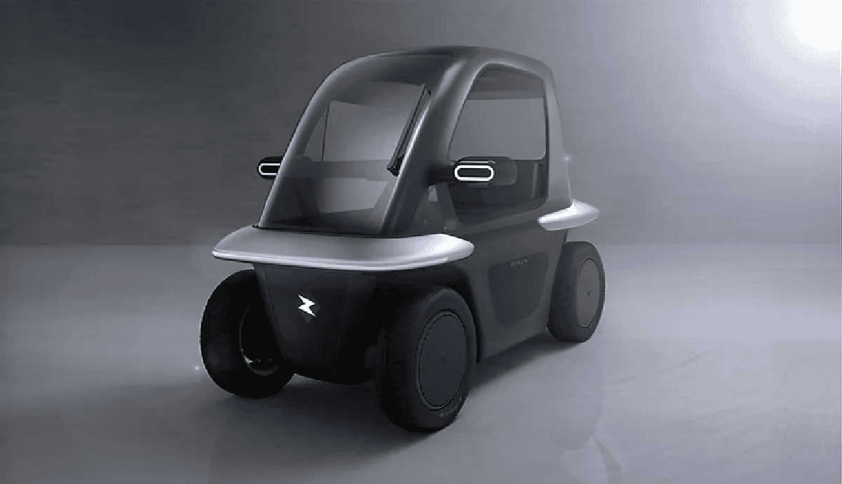 Microcarro elétrico de um lugar vai facilitar estacionar nas cidades